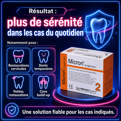 Verre-ionomère restaurateur pour des restaurations fiables, propres et esthétiques