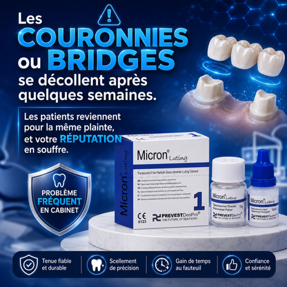 Micron Luting – Ciment verre-ionomère de scellement professionnel